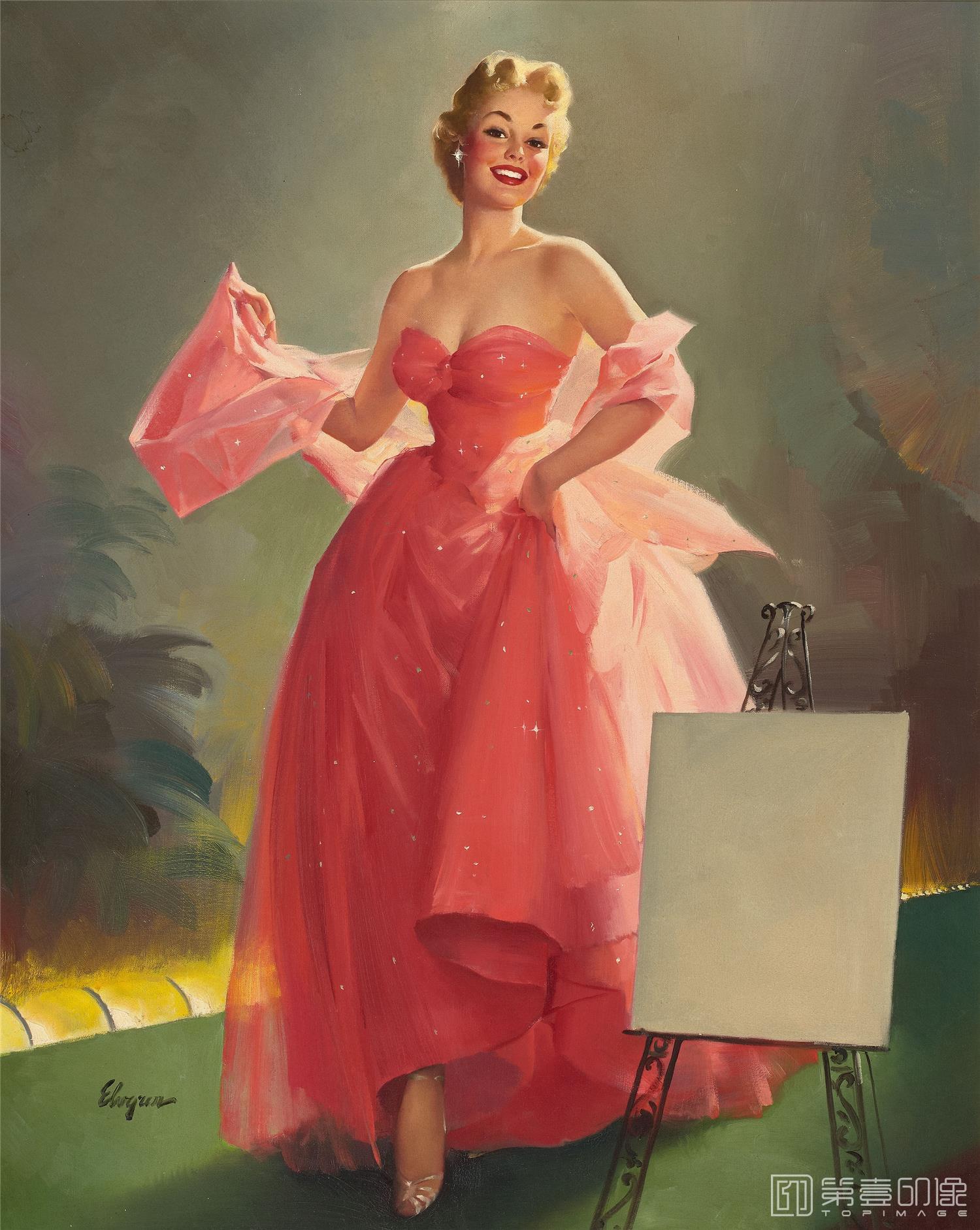 油画-吉尔·艾尔夫格雷恩 Gil Elvgren 作品集-108